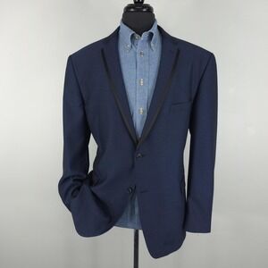 Madison Blazer Mens 48R Blue Slim Fit Tuxedo Sport Coat Jacket Formal Wedding
